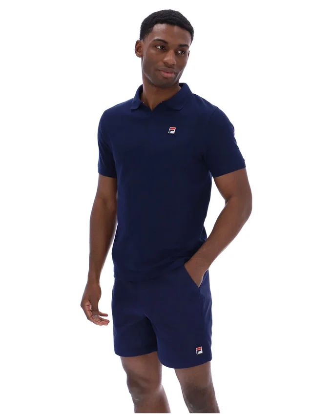 Fila Navy Tristiano Textured Polo