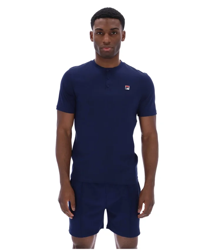 Fila Navy Valentino Essential Collared Tee