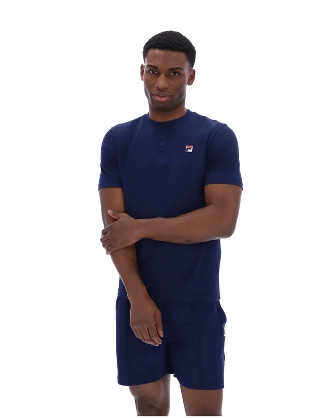 Fila Navy Valentino Essential Collared Tee
