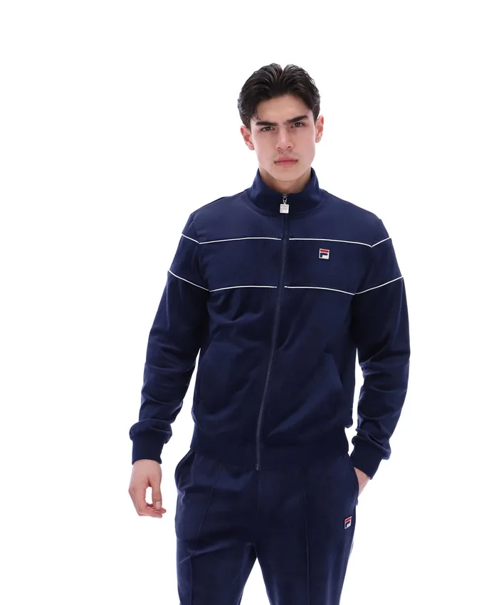 Fila Navy Vittorio Velour Track Top