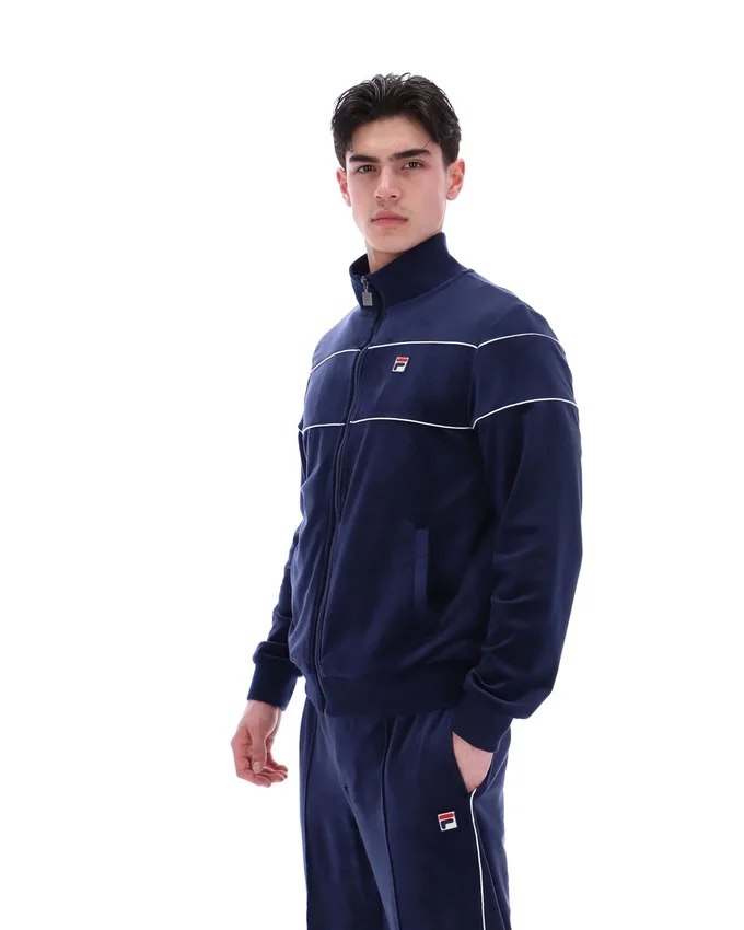 Fila Navy Vittorio Velour Track Top