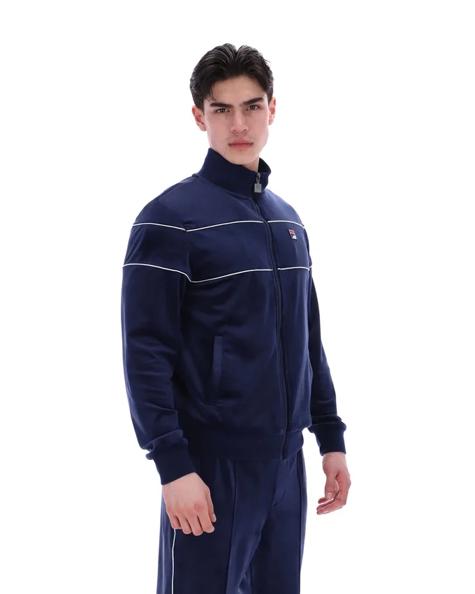 Fila Navy Vittorio Velour Track Top