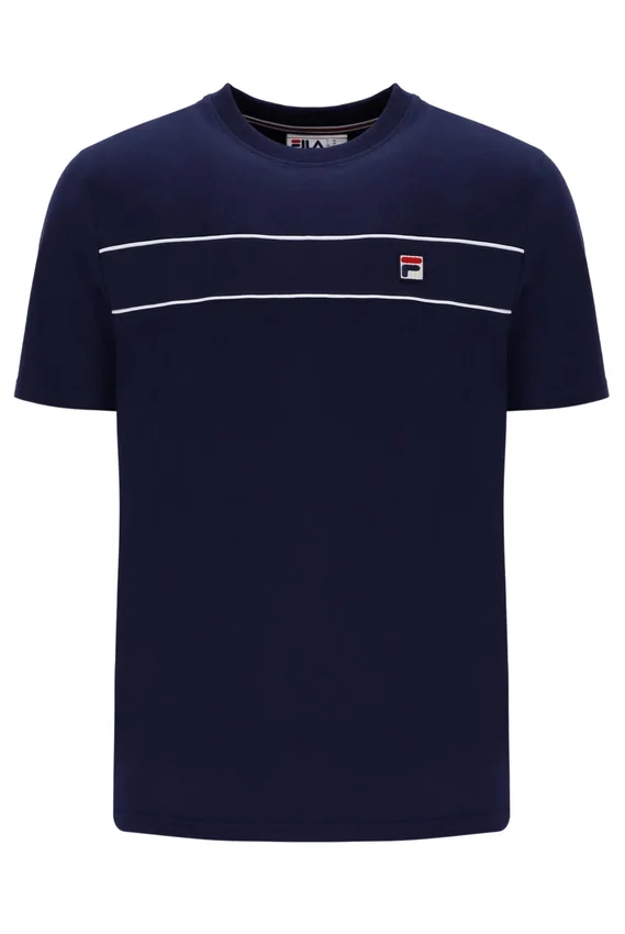 Fila Navy Williams Contrast Piping T-Shirt
