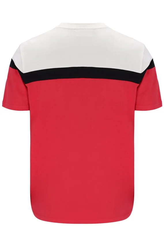 Fila Red Aiden Cut and Sew T-Shirt