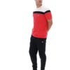 Fila Red Aiden Cut and Sew T-Shirt