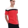 Fila Red Aiden Cut and Sew T-Shirt