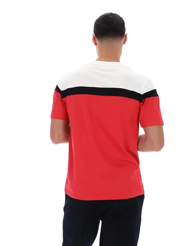 Fila Red Aiden Cut and Sew T-Shirt