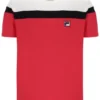 Fila Red Aiden Cut and Sew T-Shirt