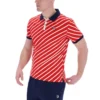 Fila Red Jaye Diagonal Stripe Polo