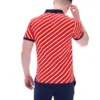 Fila Red Jaye Diagonal Stripe Polo