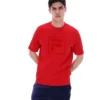 Fila Red Pepe Tee with Flock Logo