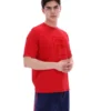 Fila Red Pepe Tee with Flock Logo