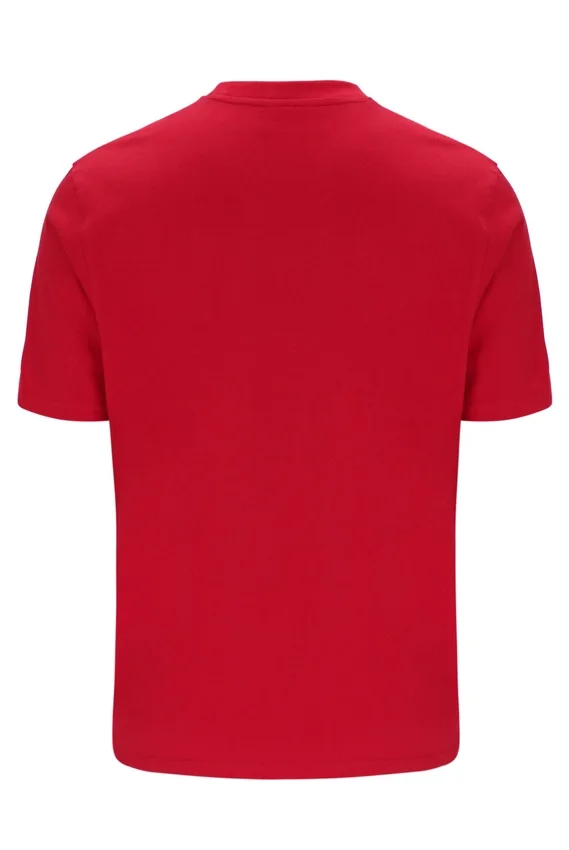 Fila Red Pepe Tee with Flock Logo