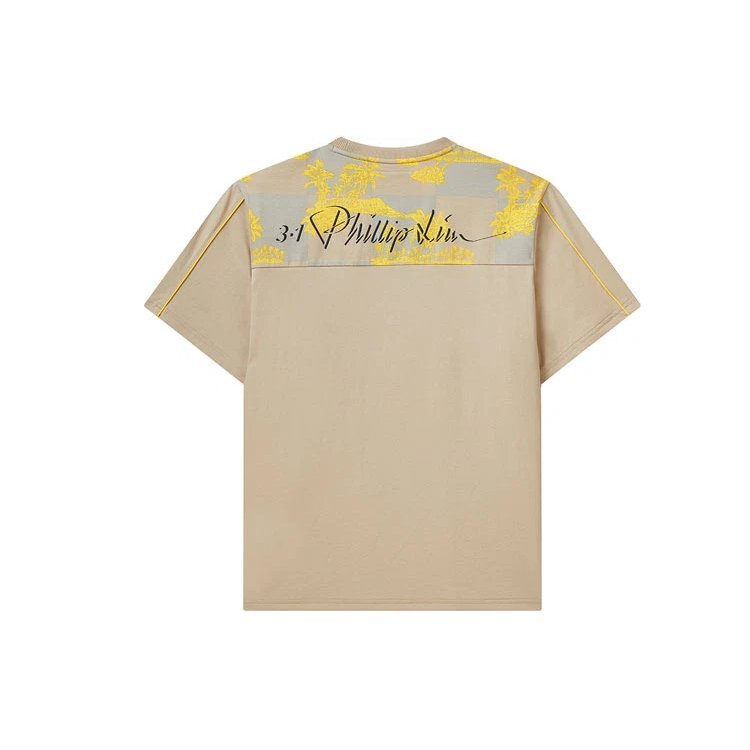 FILA x 3.1 Phillip Lim Logo Print Pocket Crewneck Sport Breathable Short Sleeve For Men Brown