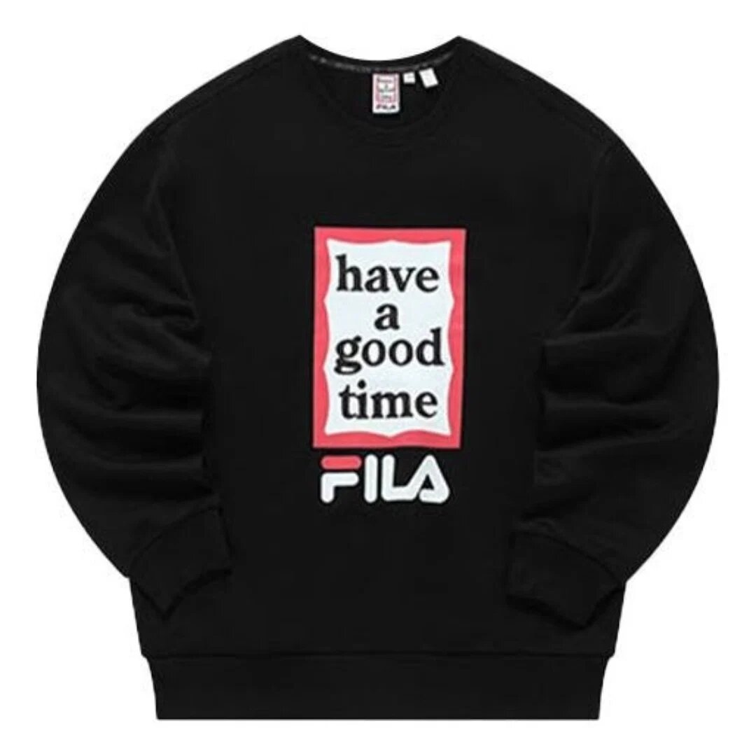 FILA x Have a good time Sweater "Black White Red"