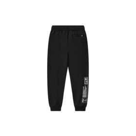 FILA x MIHARA Crossover Casual Bundle Feet Sports Knit Long Pants Black