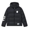 FILA x MIHARA YASUHIRO Collaborative Oversized Hooded Down Jacket "Black White Blue"