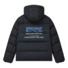 FILA x MIHARA YASUHIRO Collaborative Oversized Hooded Down Jacket "Black White Blue"