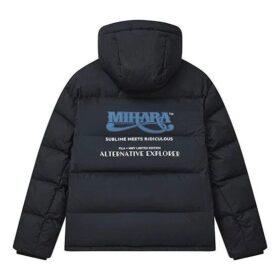 FILA x MIHARA YASUHIRO Collaborative Oversized Hooded Down Jacket “Black White Blue”