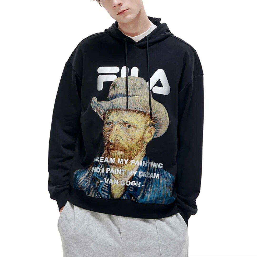 FILA x Van Gogh Museum Hoodie "Black Multi-Color"