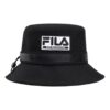 FILA x White Mountaineering Logo Casual Bucket Hat "Black White"