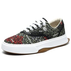 Floral Sneakers Black/Green