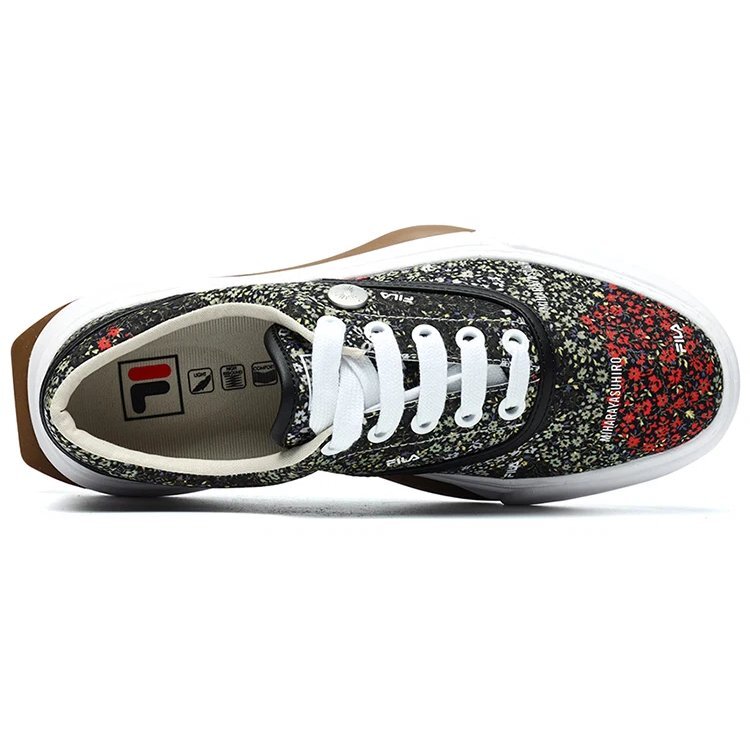 Floral Sneakers Black/Green