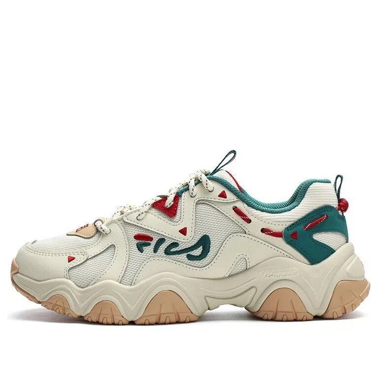 Fluid 4 Sneakers "Cream Green Red"