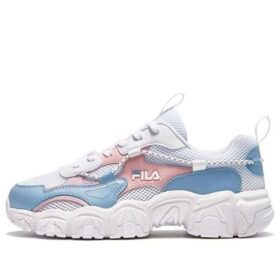 Fluid Low-Top Sport Shoes "White Blue Pink"