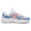 Fluid Low-Top Sport Shoes "White Blue Pink"