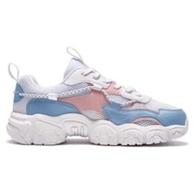 Fluid Low-Top Sport Shoes “White Blue Pink”