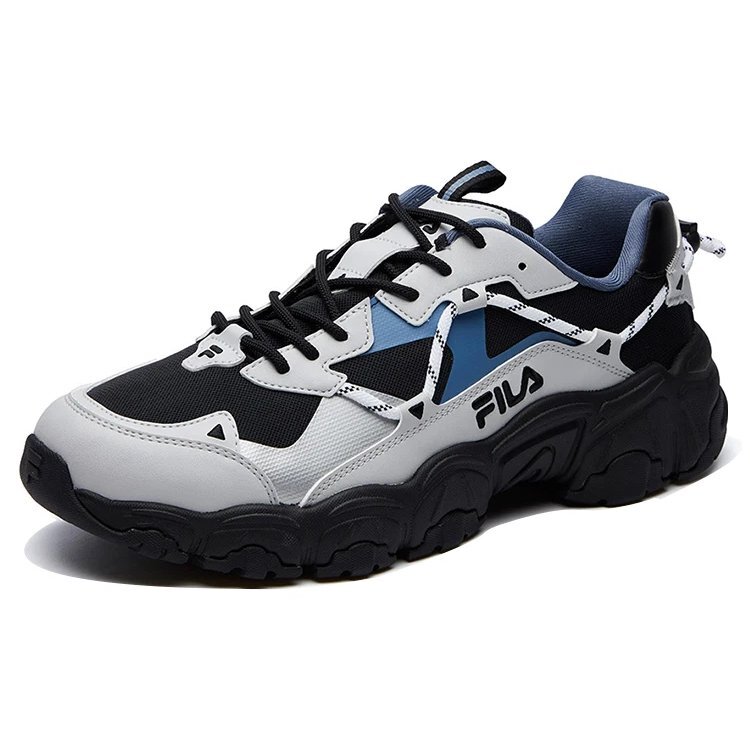 Fluid Low Tops Black Gray Blue