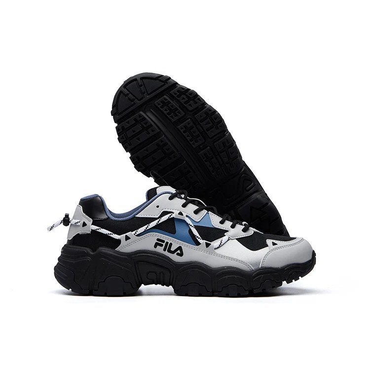 Fluid Low Tops Black Gray Blue