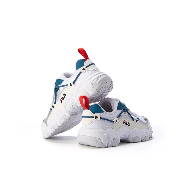 Fluid Sneakers "White Grey Teal"