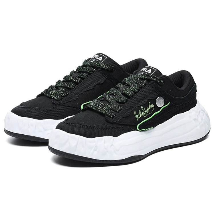 FM-15 x Mihara Canvas Shoes "Black White"