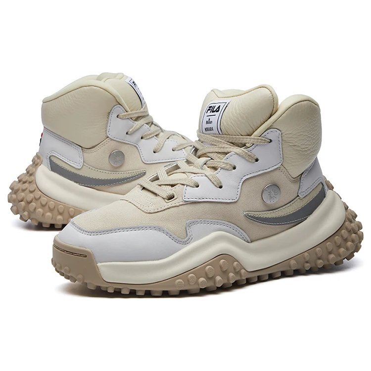 FM-2 x Mihara Sneakers "Beige White"