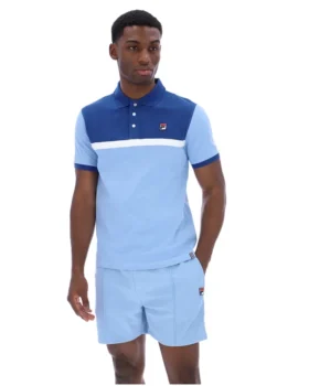 Frozen Fjord Mattia Contrast Panel Polo Shirt