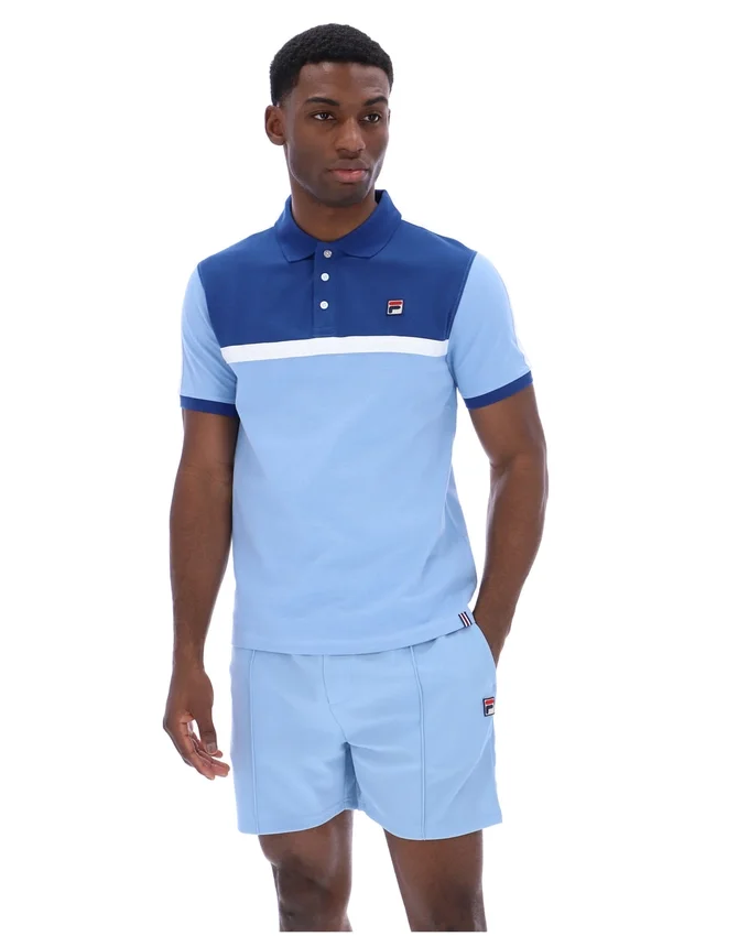 Frozen Fjord Mattia Contrast Panel Polo Shirt