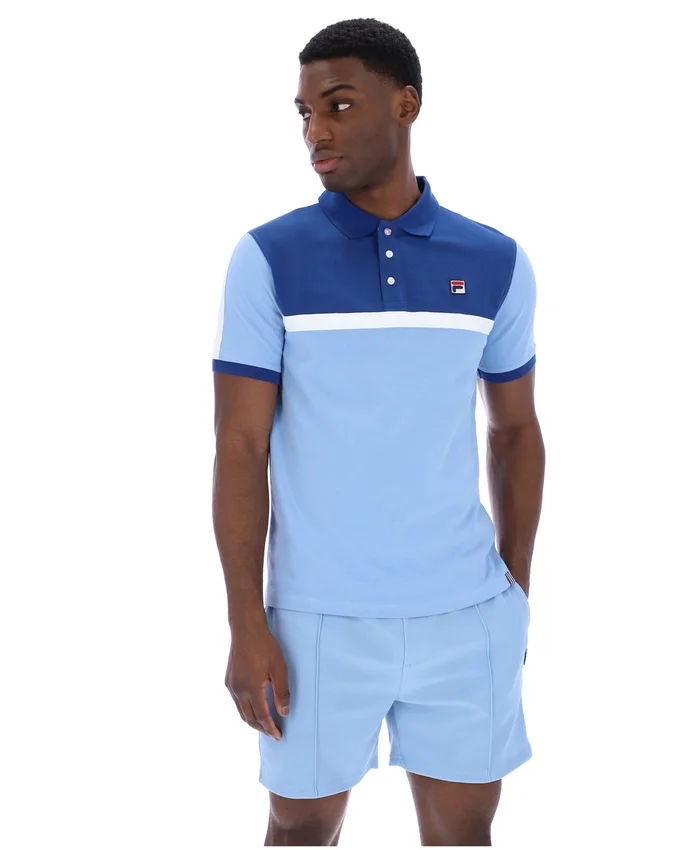 Frozen Fjord Mattia Contrast Panel Polo Shirt