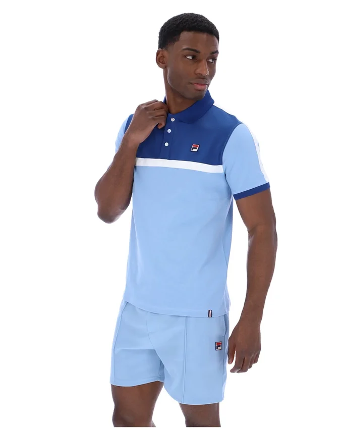 Frozen Fjord Mattia Contrast Panel Polo Shirt