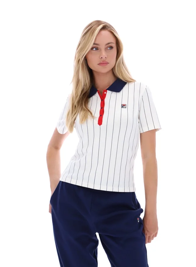 Gardenia Bai Fitted BB1 Pinstripe Polo