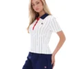 Gardenia Bai Fitted BB1 Pinstripe Polo
