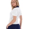 Gardenia Bai Fitted BB1 Pinstripe Polo