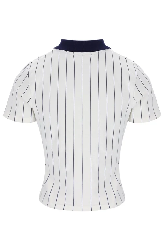 Gardenia Bai Fitted BB1 Pinstripe Polo