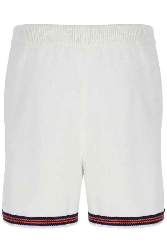 Gardenia Clemente Crochet Knitted Shorts with Contrast Tipping