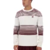Gardenia Connor Striped Knit Crew Neck