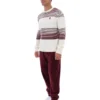 Gardenia Connor Striped Knit Crew Neck