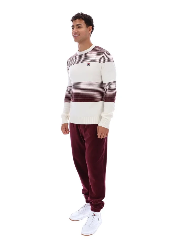 Gardenia Connor Striped Knit Crew Neck