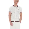 Gardenia Domenico Crochet Knitted Shirt with Contrast Tipping