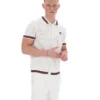 Gardenia Domenico Crochet Knitted Shirt with Contrast Tipping